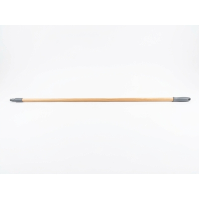 Wooden broom handle - with plastic screw thread and hanging eyelet - 155 cm