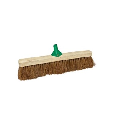 Coconut broom with broom handle bracket - 40 cm