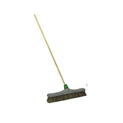 Veger chunking haar - 40 cm - met houten steel
