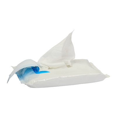 Lingettes imprégnées jetables XL - 44 x 30 cm - 20 pièces par emballage refermable