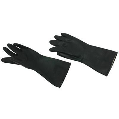 Gants caoutchouc noir-XL