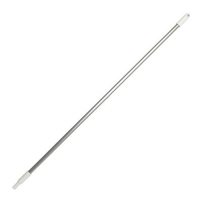 Manche en aluminium avec filet.- 150 cm - BLANC