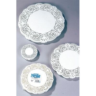Dentelle ronde blanche 21cm 250pcs