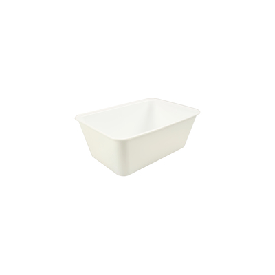 Rect. tray injection moulded white PP 1000ml 172x120x60mm 500st