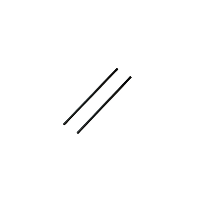 Reusable Straws - Ø 8 mm - 24 cm - 250 pieces - BLACK