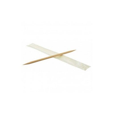 Wooden Toothpick 2-Point Ind. Wrapped 65mm 1000pcs
