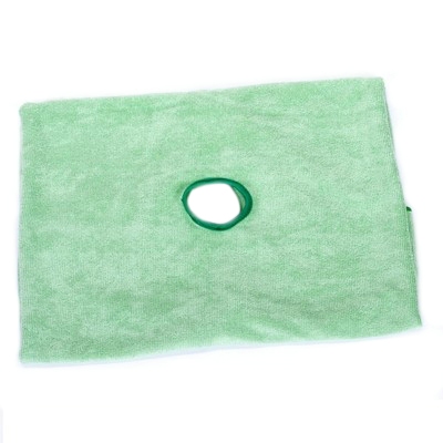 Torchon microfibres Greenspeed avec trou - 70 x 53 cm - VERT