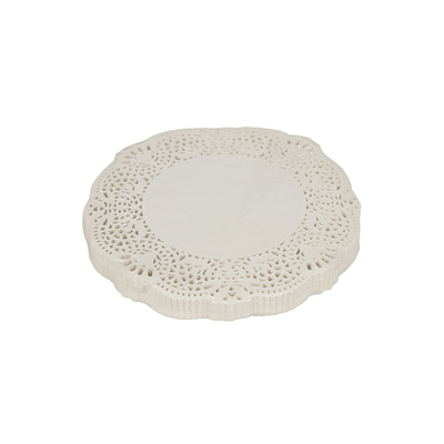 Dentelle ronde blanche 12cm 8x250pcs