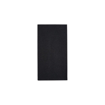 Airlaid Napkin Black 8-V 40x40
