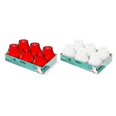 Twilight Sfeerkaars Brandduur 70u 12st - WIT