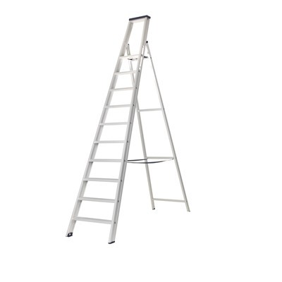 Industrietrap enkel - 9 + 1 treden - 2,50 m - 16 kg