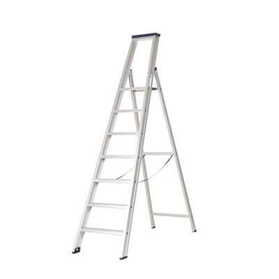 Industrietrap enkel - 6 + 1 treden - 1,75 m - 13 kg
