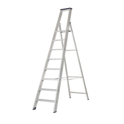 Industrial step ladder - 7 + 1 rungs - 2.00 m - 15 kg