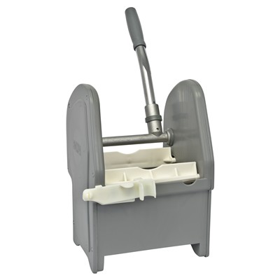 Vertical press with plastic bottom