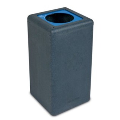 Brick 65L ZWART deksel BLAUW