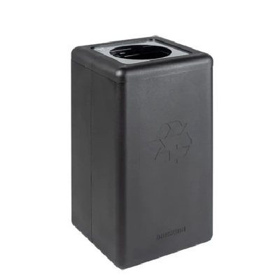 Brick 65L ZWART deksel GRIJS