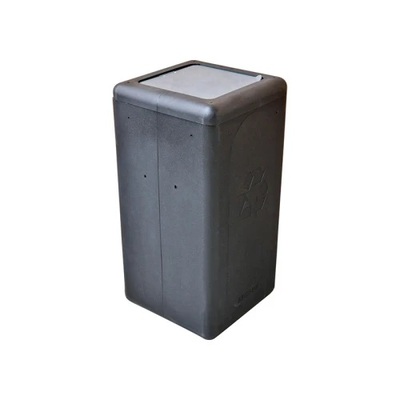 Brick 65L ZWART gesl dek GRIJS