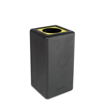 Bomabin Select Brick - 65 l - ZWART deksel GEEL