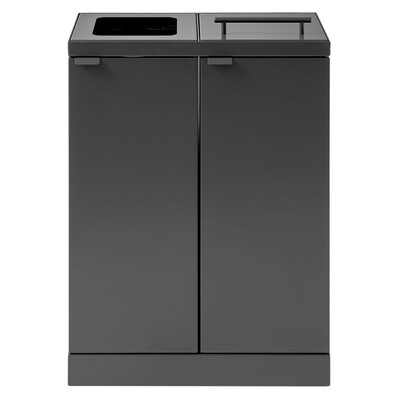 Bomabin Select Bica - 2 x 45 l - ANTHRACITE - open/lid