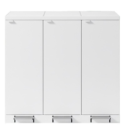 Bomabin Select Bica - 3 x 65 l - BLANC - pédale/pédale/pédale