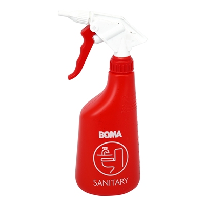 Sanitary spray bottle BOMA with foaming head - 650 ml - RED
