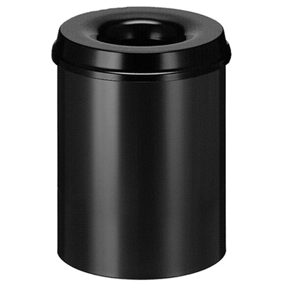 Corbeille anti-feu 15L-noir