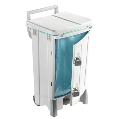 Bomabin Select Pedal Classic Ergo - 90 l - WHITE - lid WHITE