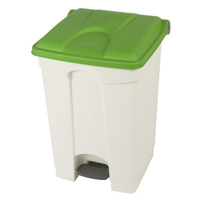 Bomabin Select Pedal Classic - 45 l - WHITE - lid GREEN