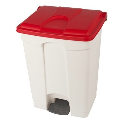 Bomabin Select Pedal Classic - 70 l - WHITE - lid RED