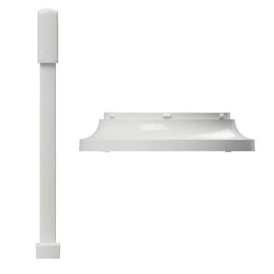 Terracyclic pedaal en sokkel - 13 l - WIT