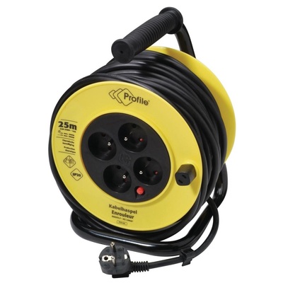 Cable reel - 25 m - 3 x 1.5 mm