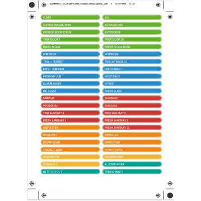 Stickervel Bomax doseersysteem - aanvoerbuisjes OUD