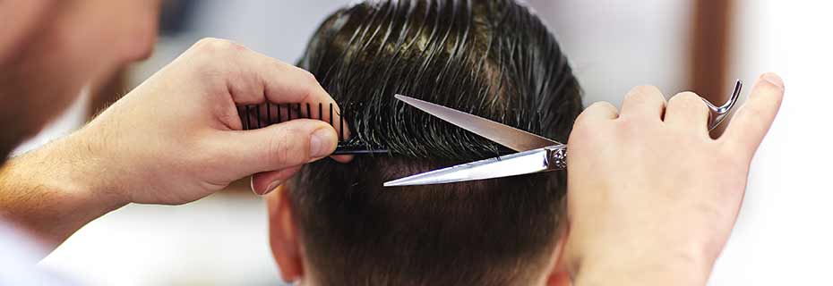Sweeping away cut hair