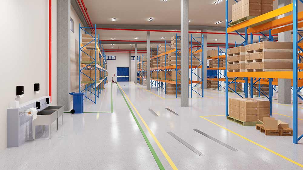 Everything for a clean warehouse space