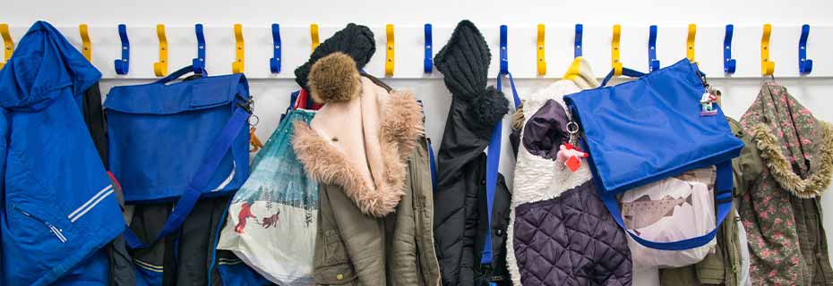 Avoid dirt underneath coat racks