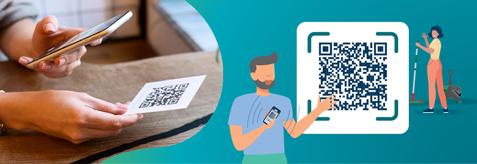 QR code wordt gescand met een telefoon