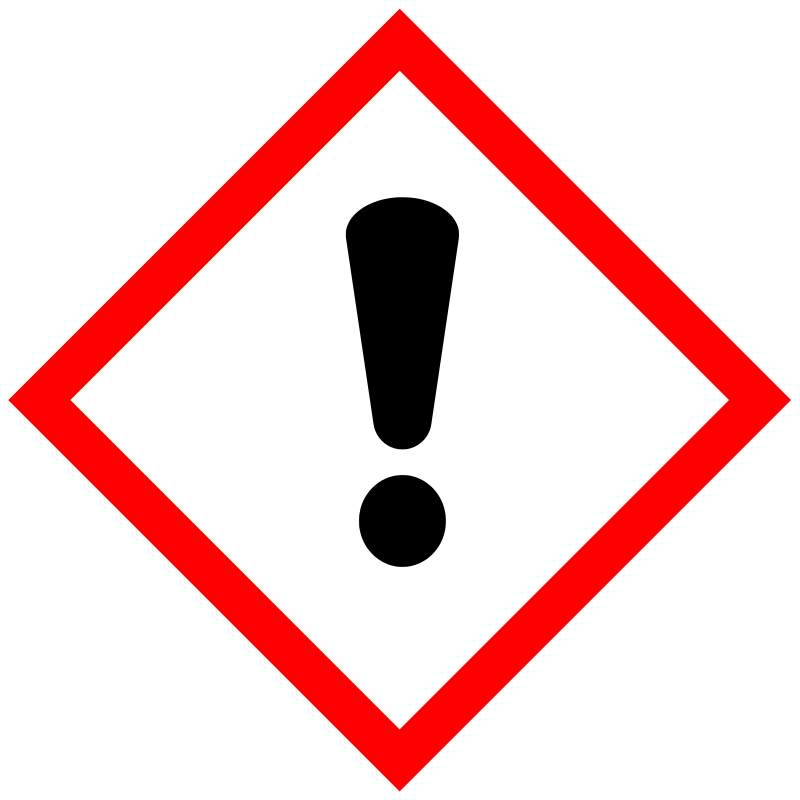 Gevarensymbool schadelijk of irriterend