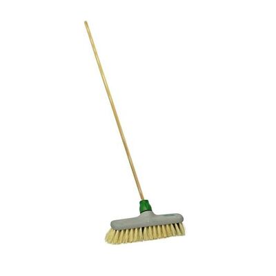 105256: Brosse ancre en tampico douce (grande) avec manche en bois 140cm