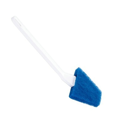 114172: Brosse WC avec tampon  rcurer bleu