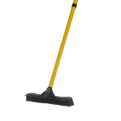 120349: Balai caoutchouc avec manche télescopique (brosse coiffeur)