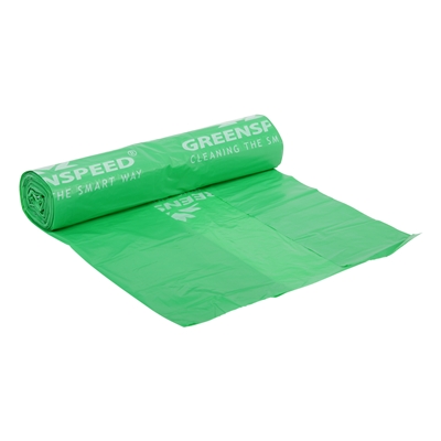 650379: Sac HD pour dustpan Greenspeed - 48 x 50 cm - T25 - 20 l - VERT - rouleau 50 pièces