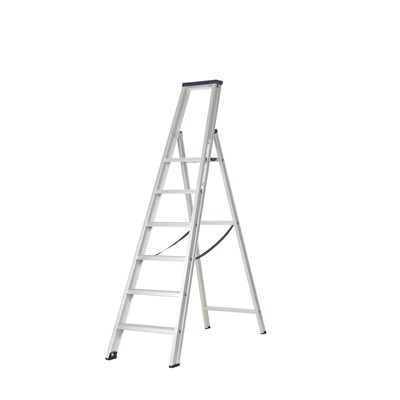 666116: Escabeau professionnel simple - 5 + 1 marches - 1,50 m - 11 kg