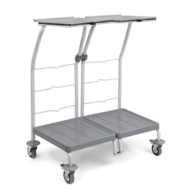 625384: Support sac sans couvercle - métal - 2 compartiments