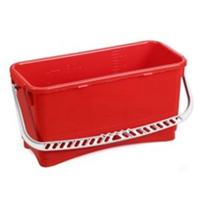 710327: Seau rectangulaire - 20 l - ROUGE