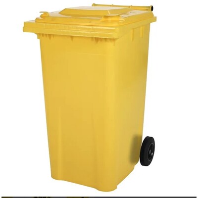 750256: Conteneur mini avec 2 roues - 240 l - JAUNE