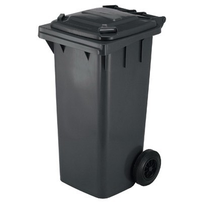 625703: Conteneur mini avec 2 roues - 140 l - GRIS