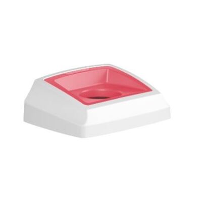 750416: Couvercle pour Bomabin Select Fit - 50 l - BLANC/ROUGE - ouverture ronde