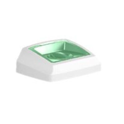 750416: Couvercle pour Bomabin Select Fit - 50 l - BLANC/VERT - ouverture ronde