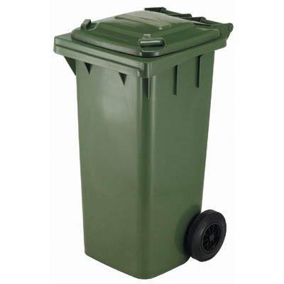 625703: Conteneur mini avec 2 roues - 140 l - VERT