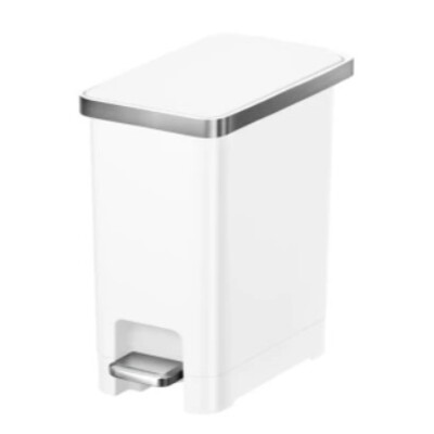 ST02: Admire Poubelle à pédale - 10 l - BLANC